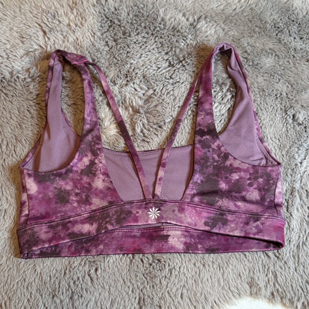 Athleta Purple Strappy Sports Bra
